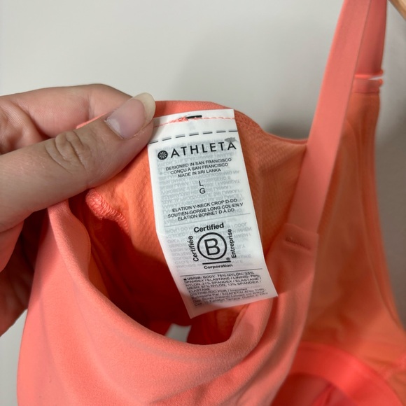 NWT Athleta Elation V Neck Crop D-DD large - Picture 8 of 8